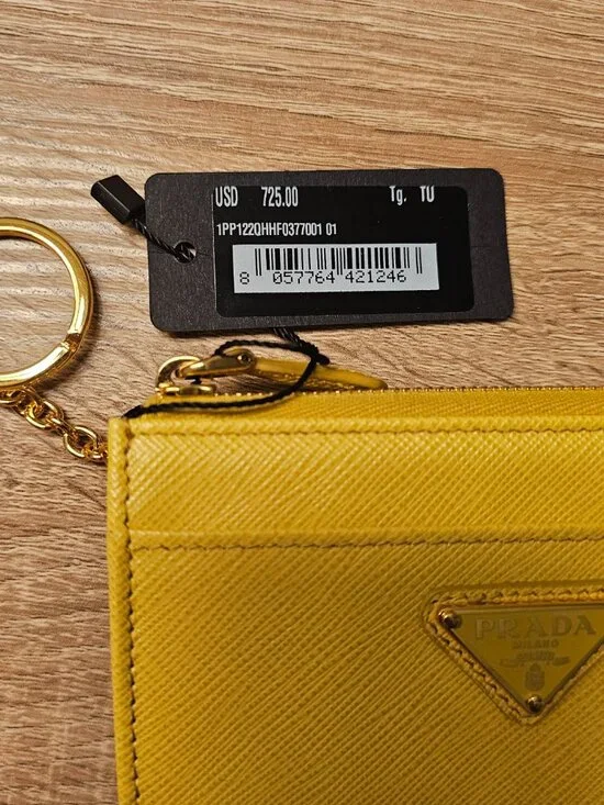 Prada Saffiano Leather Key & Coin Purse - Picture 6 of 9